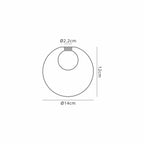 NL76389 Iona Shade Clear Frosted White