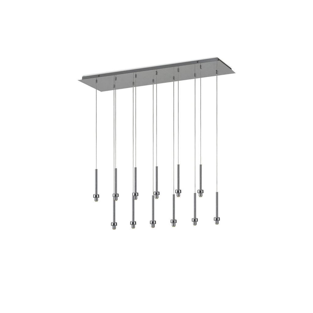 NL80639 Iona 12 Light Linear Pendant Polished Chrome