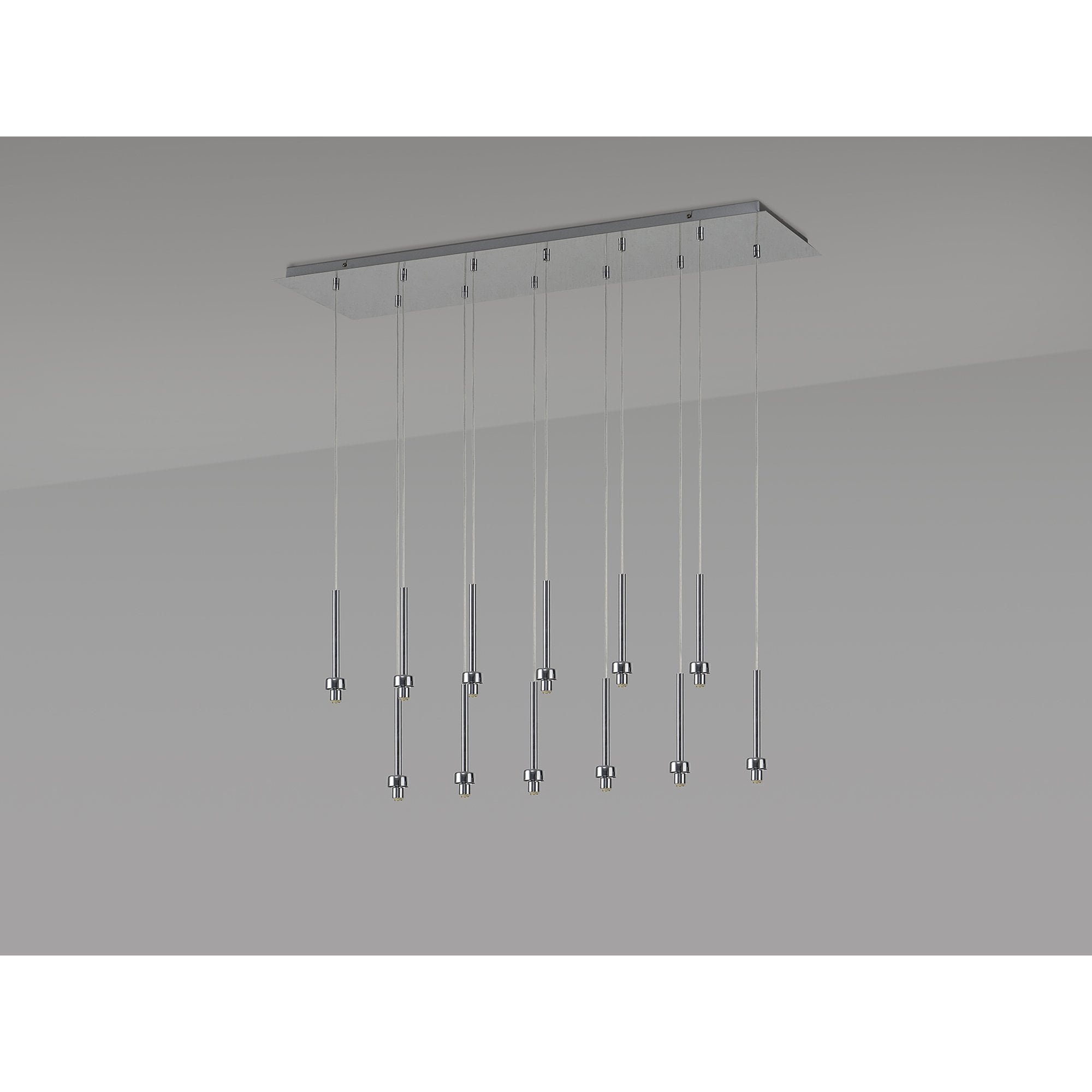 NL80639 Iona 12 Light Linear Pendant Polished Chrome