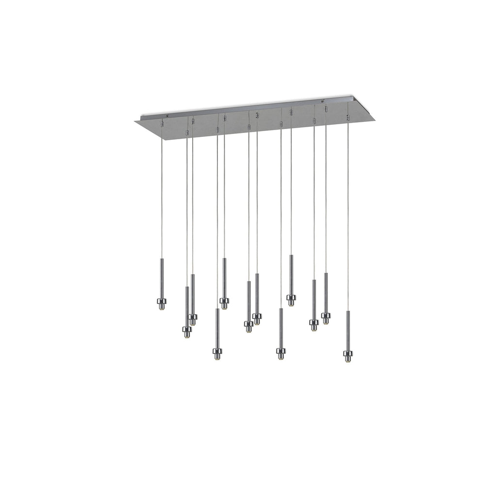 NL80639 Iona 12 Light Linear Pendant Polished Chrome