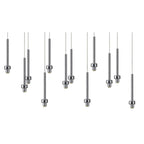 NL80639 Iona 12 Light Linear Pendant Polished Chrome