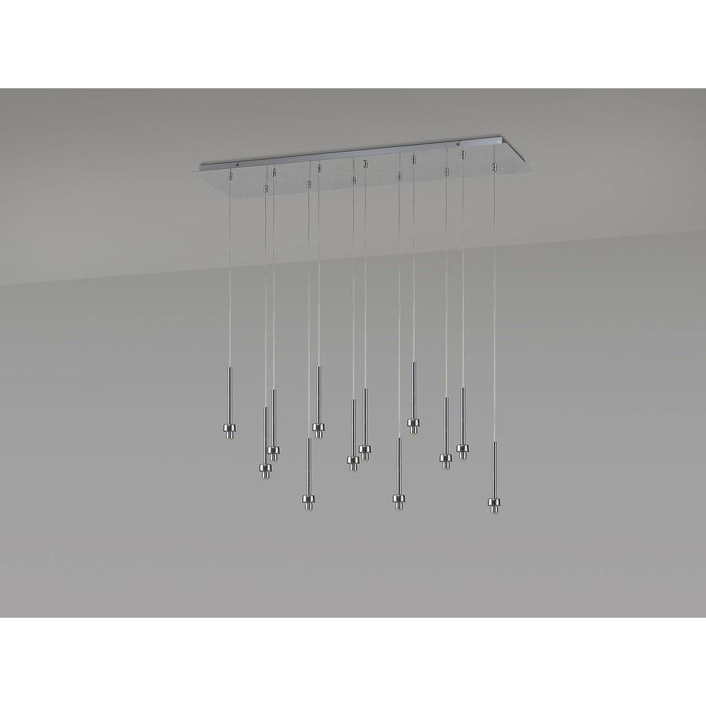 NL80639 Iona 12 Light Linear Pendant Polished Chrome