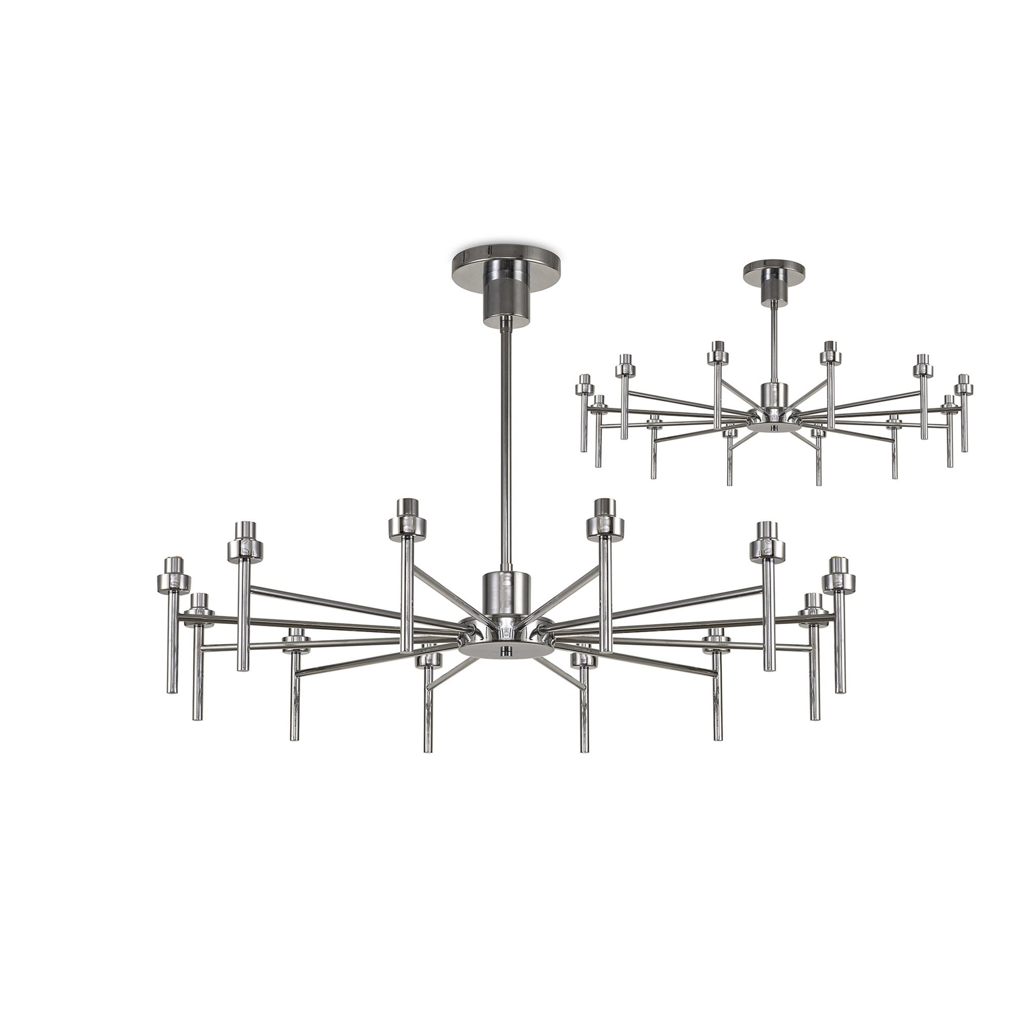 NL80649 Iona 12 Light Ceiling Light Polished Chrome