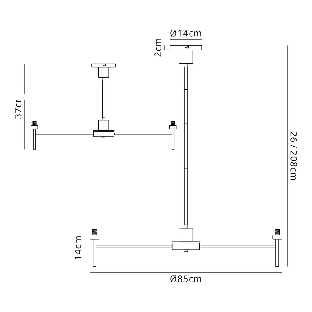 NL80649 Iona 12 Light Ceiling Light Polished Chrome