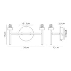 NL80669 Iona 2 Light Wall Light Polished Chrome