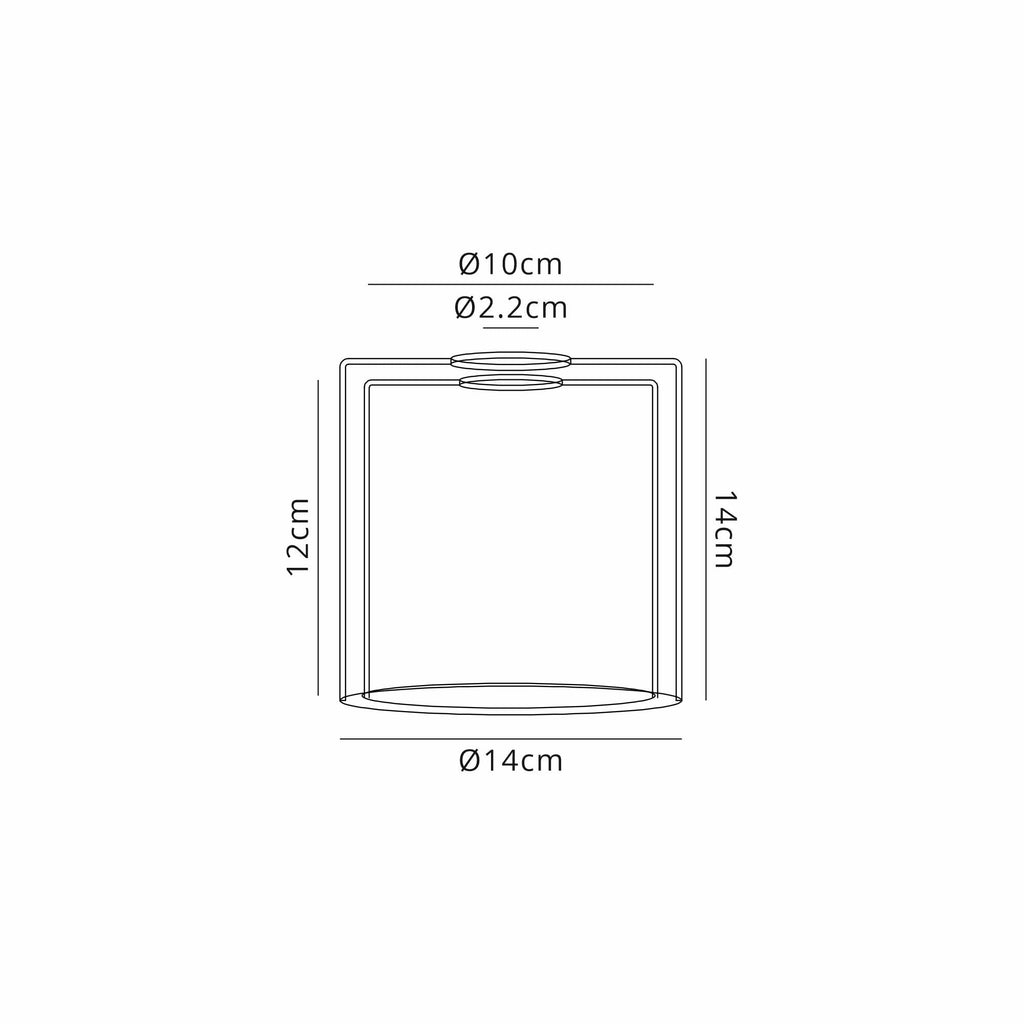 NL84059 Iona Shade Frosted Clear