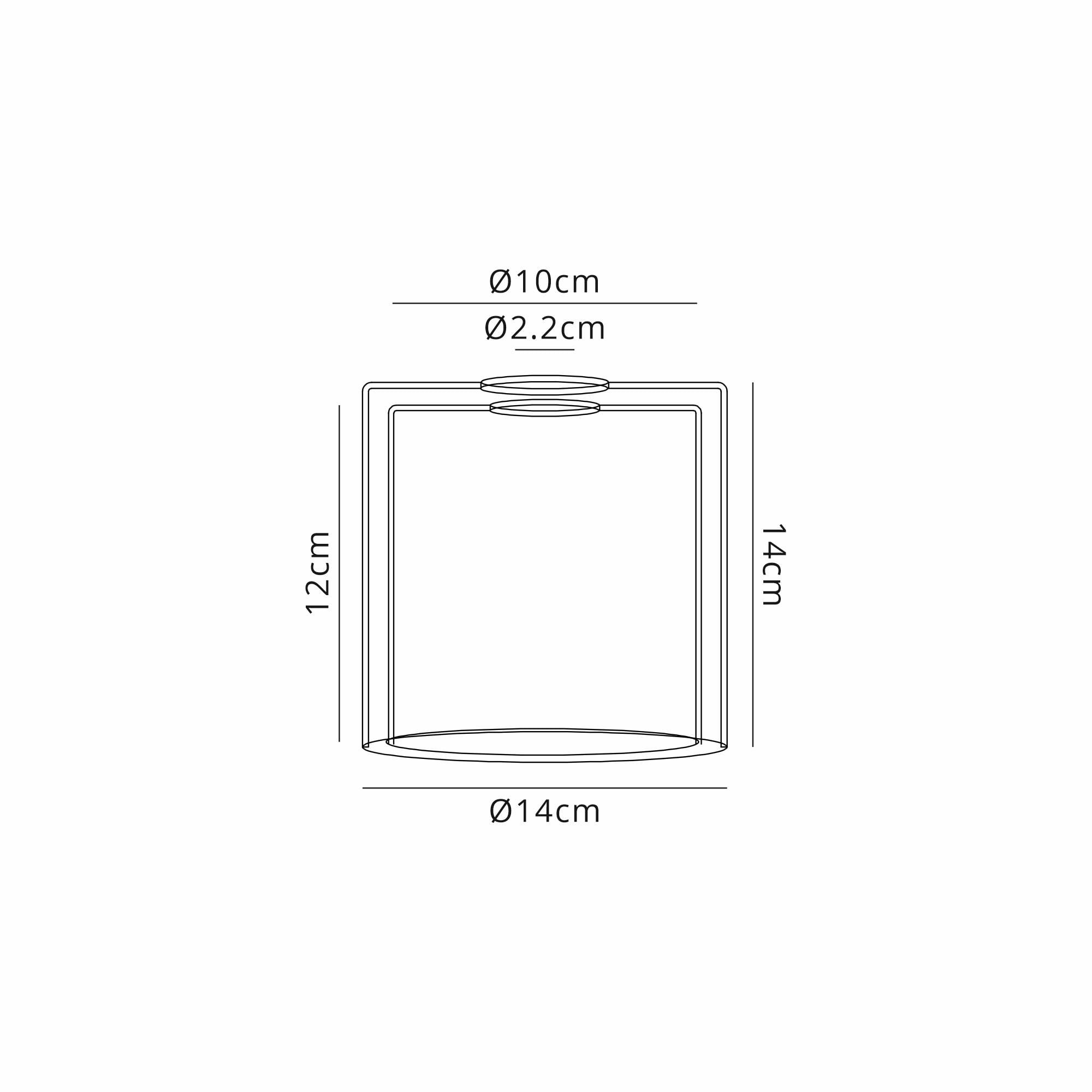 NL84059 Iona Shade Frosted Clear