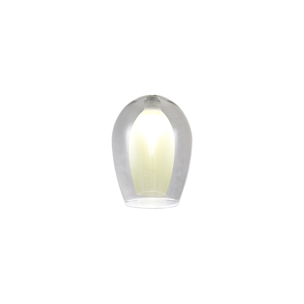 NL84589 Iona Shade Smoke Plated Frosted White