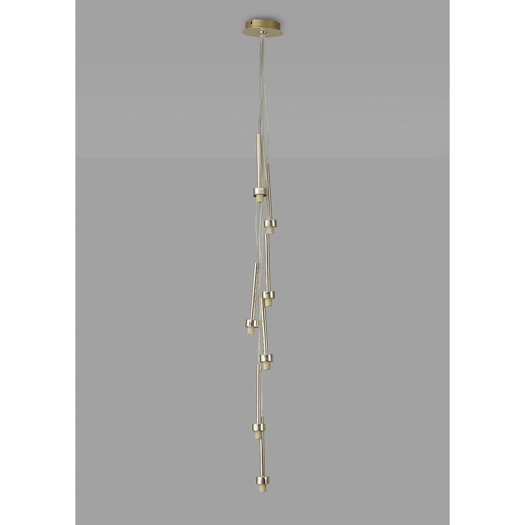 NL84689 Iona 7 Light Cluster Pendant French Gold