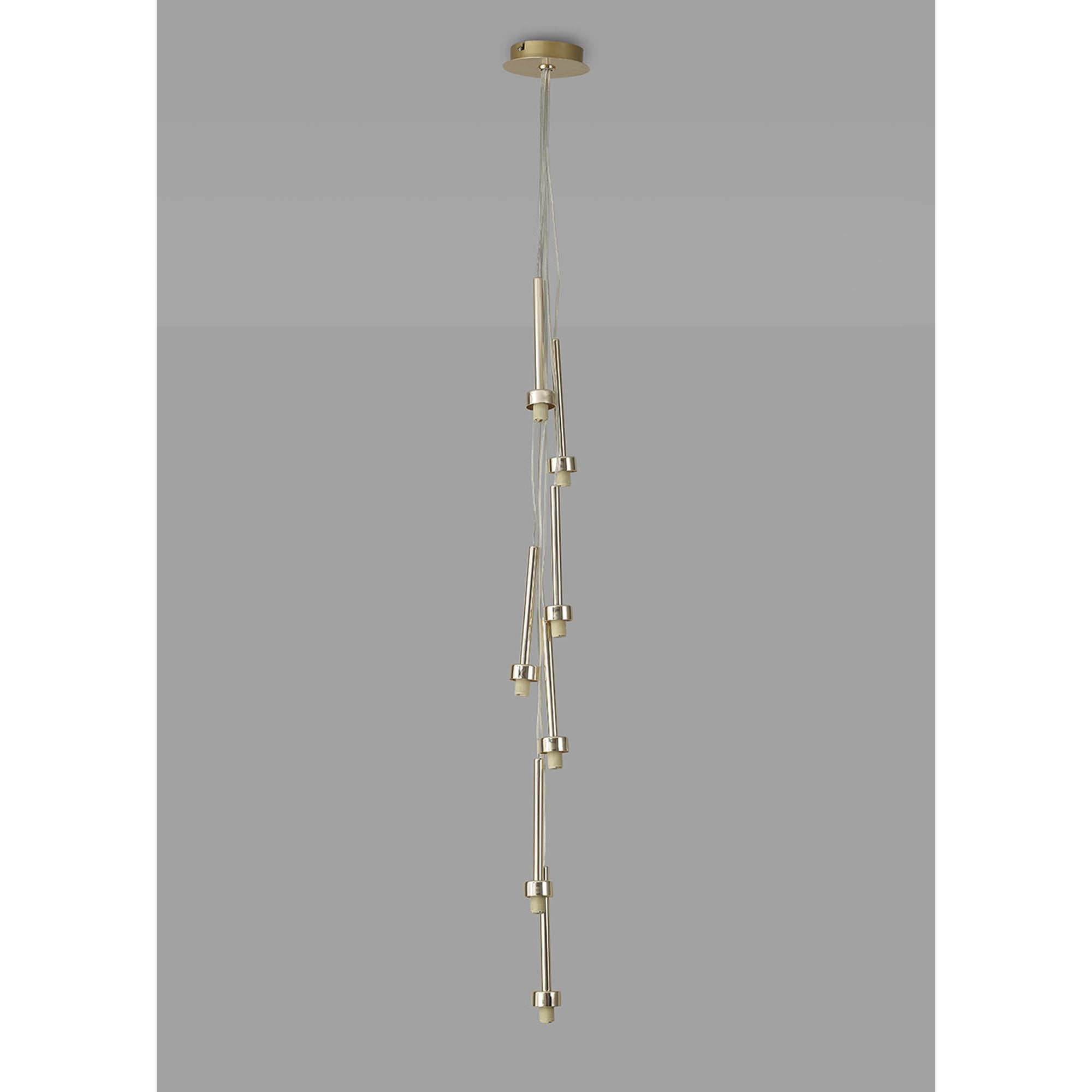 NL84689 Iona 7 Light Cluster Pendant French Gold