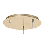 NL84699 Iona 3 Light Round Pendant French Gold Matt Gold
