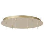 NL84709 Iona 6 Light Round Pendant French Gold Matt Gold