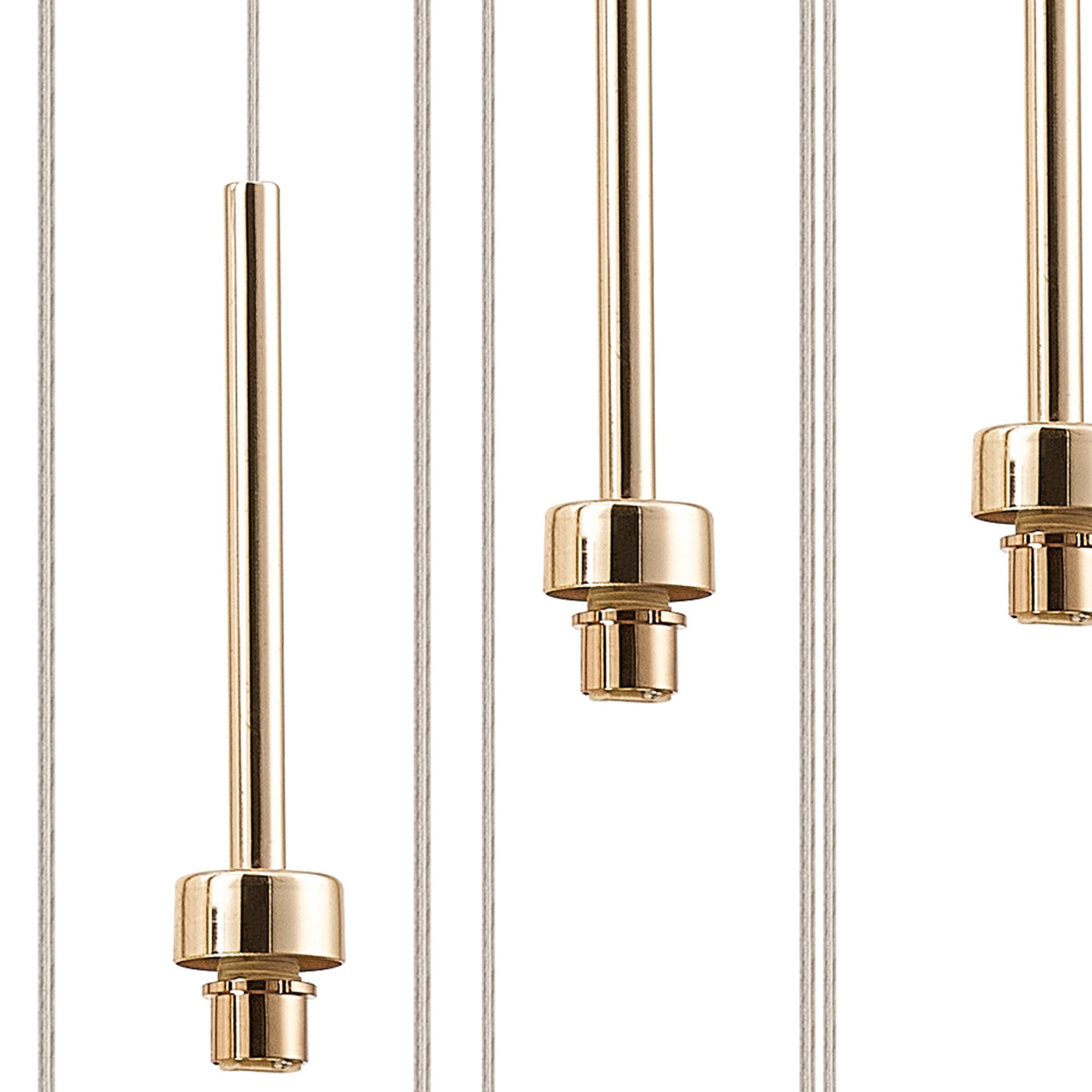 NL84719 Iona 13 Light Round Pendant French Gold Matt Gold