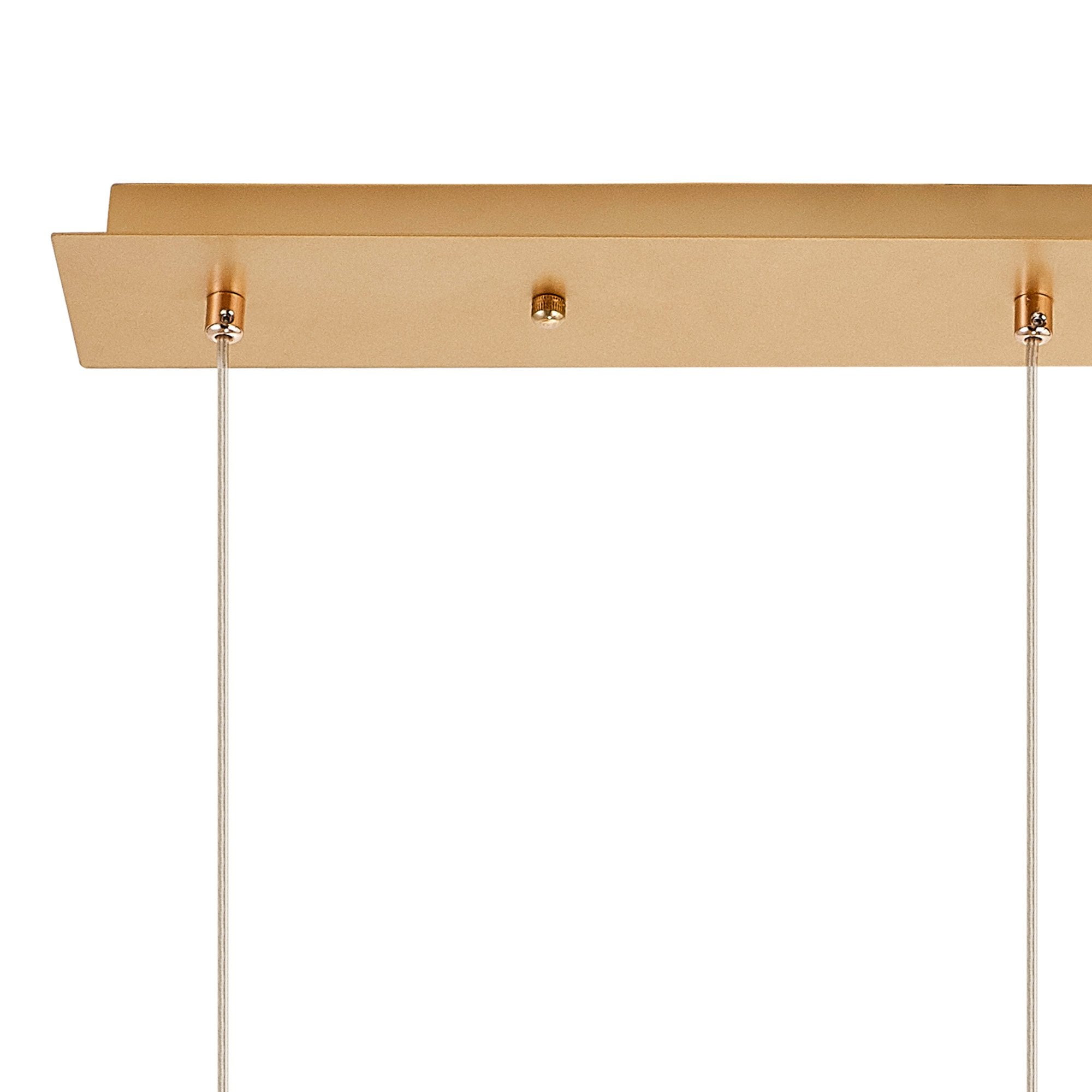 NL84729 Iona 3 Light Linear Pendant French Gold Matt Gold
