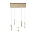 NL84749 Iona 8 Light Rectangle Pendant French Gold Matt Gold