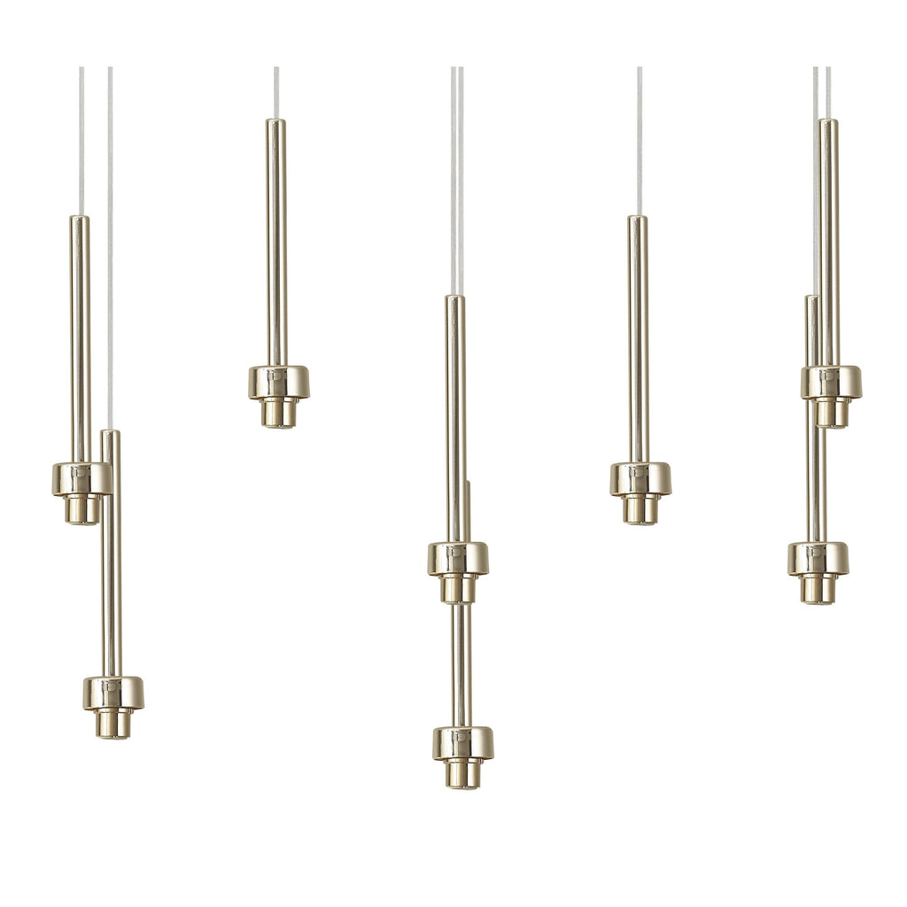 NL84749 Iona 8 Light Rectangle Pendant French Gold Matt Gold