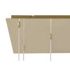 NL84749 Iona 8 Light Rectangle Pendant French Gold Matt Gold