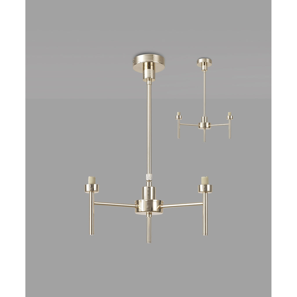 NL84769 Iona 3 Light Pendant/Ceiling Light French Gold