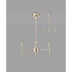 NL84769 Iona 3 Light Pendant/Ceiling Light French Gold