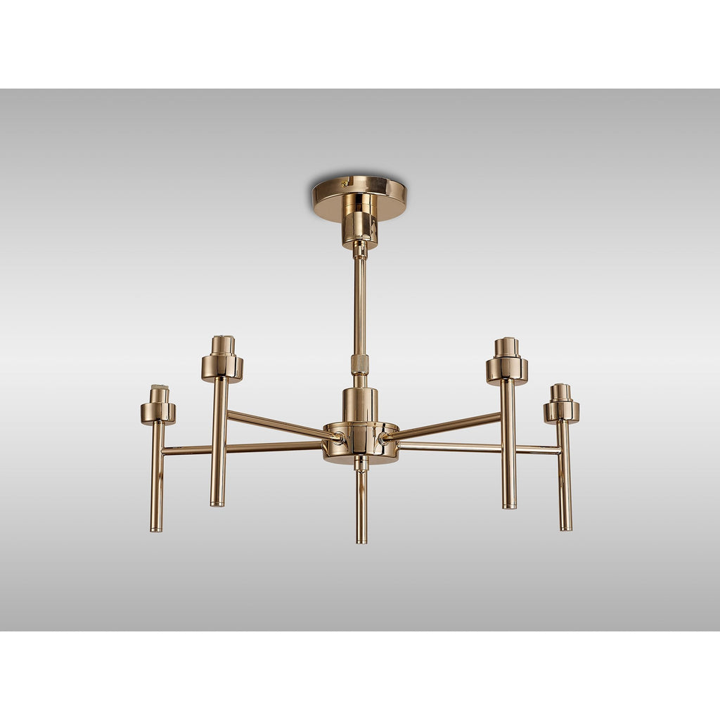 NL84779 Iona 5 Light Pendant/Ceiling Light French Gold