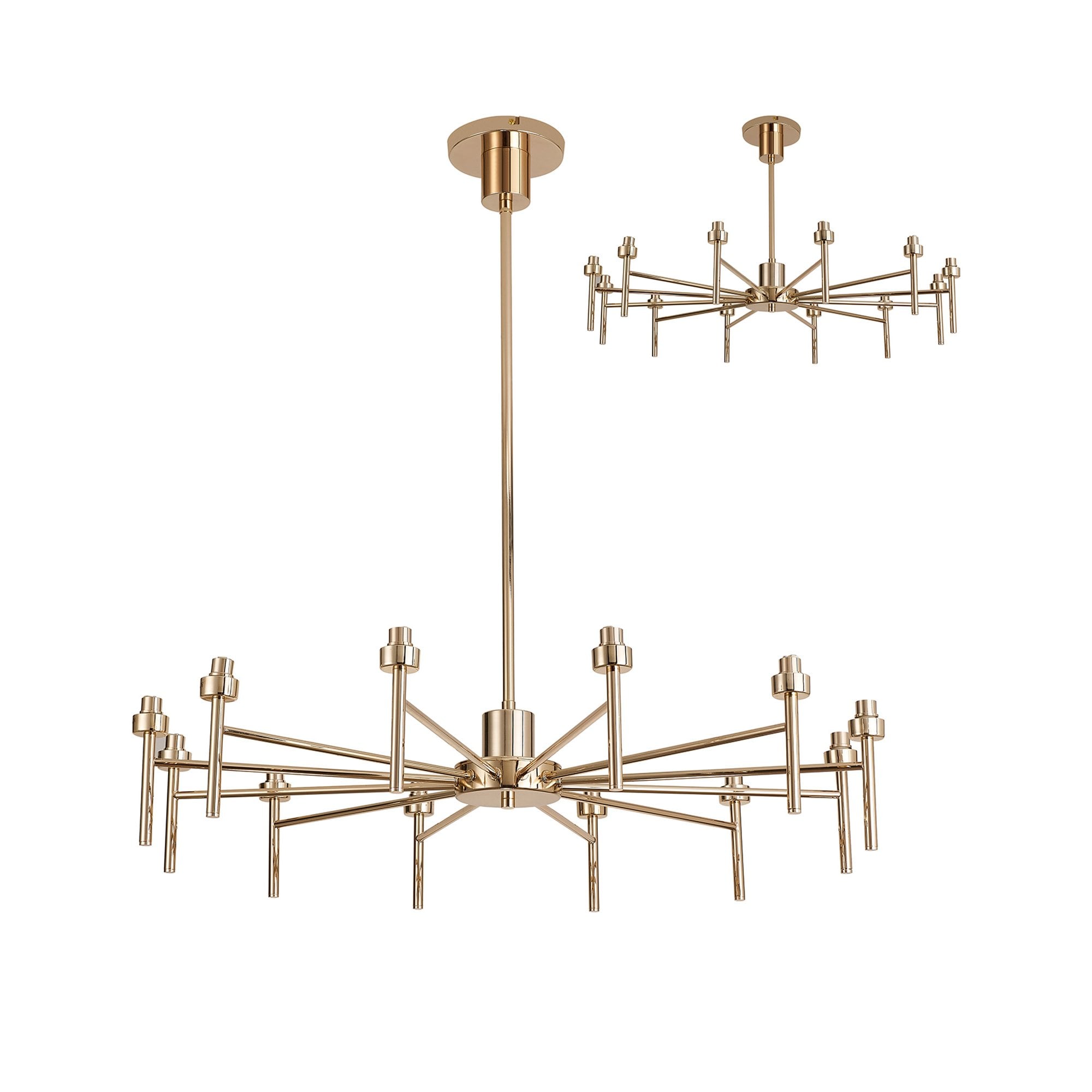 NL84799 Iona 12 Light Pendant/Ceiling Light French Gold