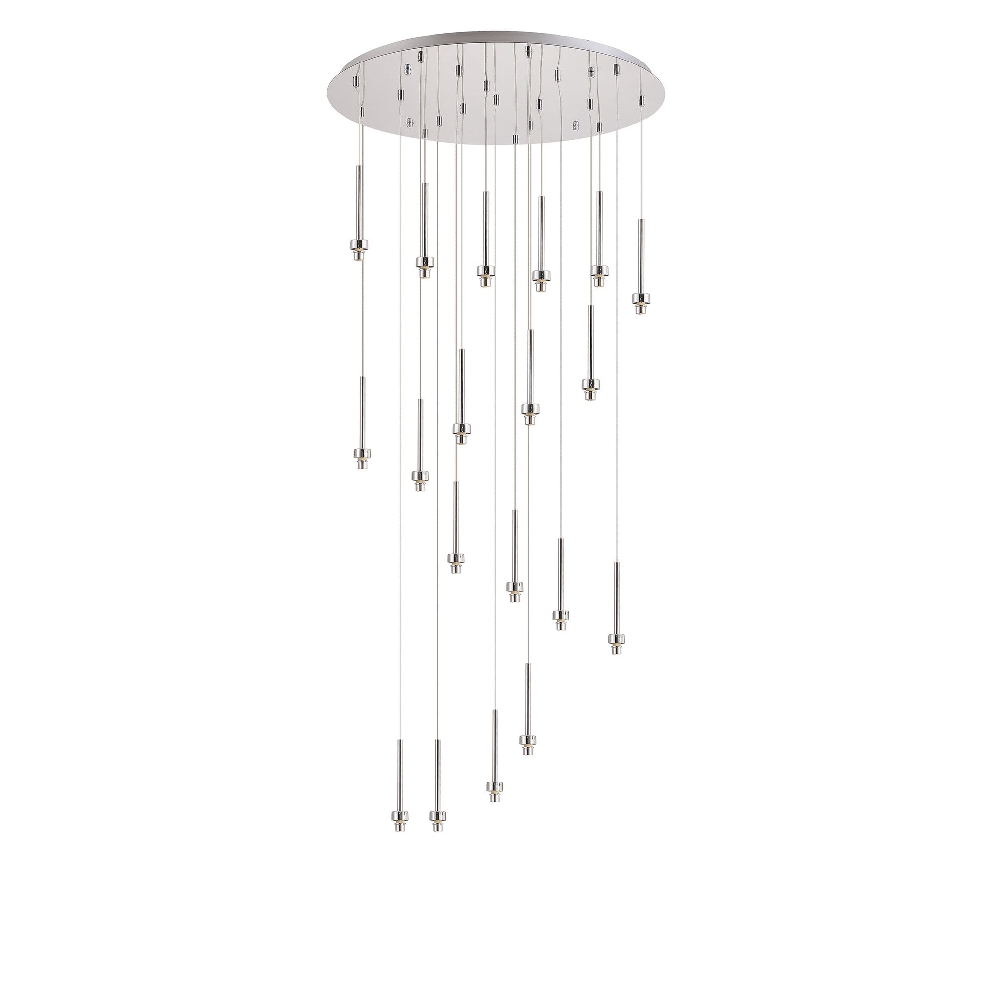 NL85339 Iona 19 Light Round Pendant Polished Chrome