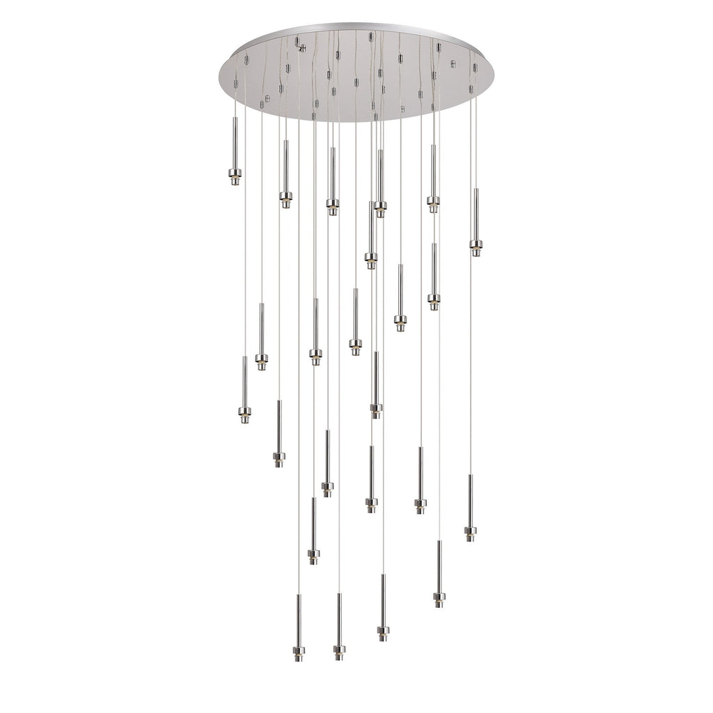 NL85349 Iona 24 Light Round Pendant Polished Chrome