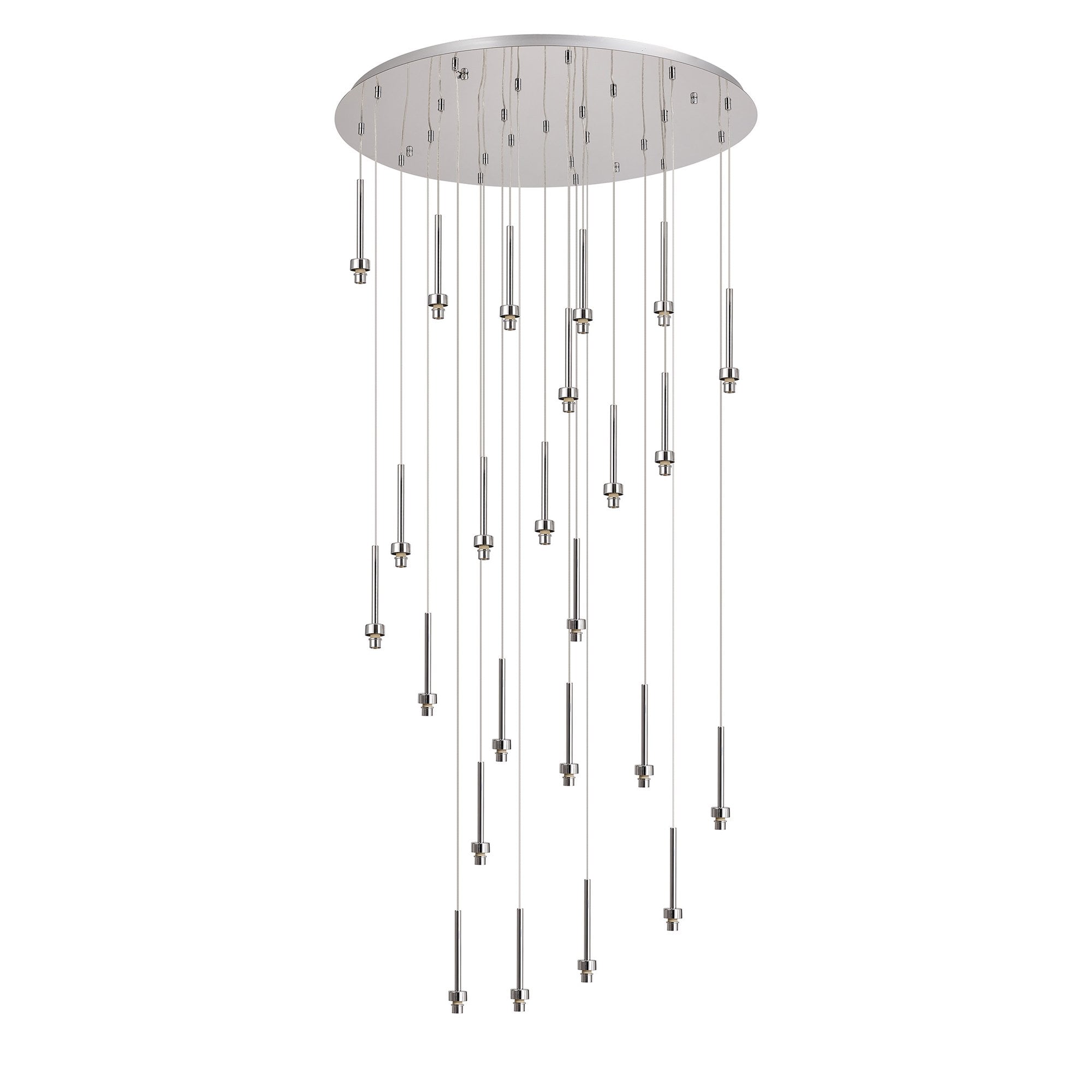 NL85349 Iona 24 Light Round Pendant Polished Chrome