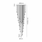 NL85349 Iona 24 Light Round Pendant Polished Chrome