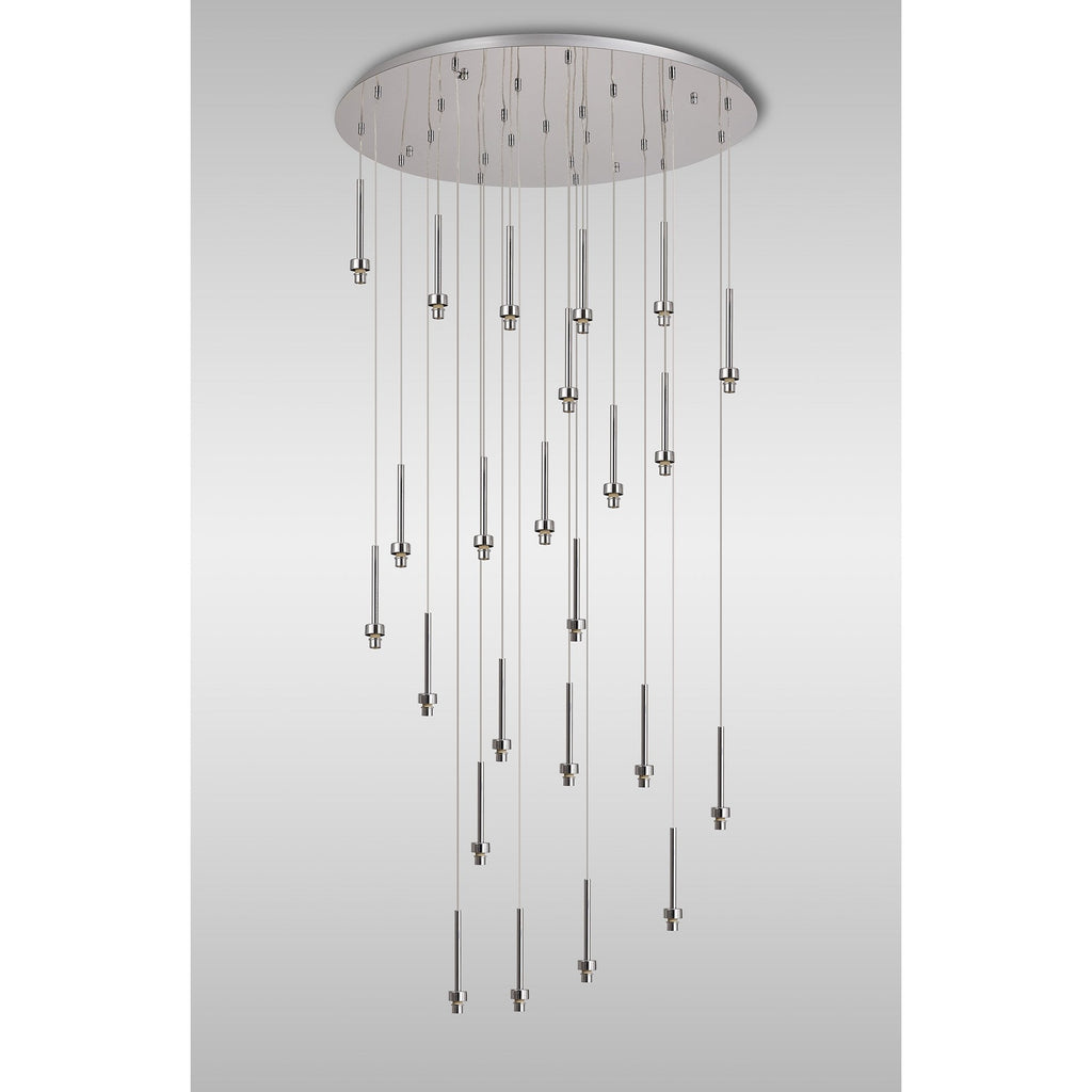 NL85349 Iona 24 Light Round Pendant Polished Chrome