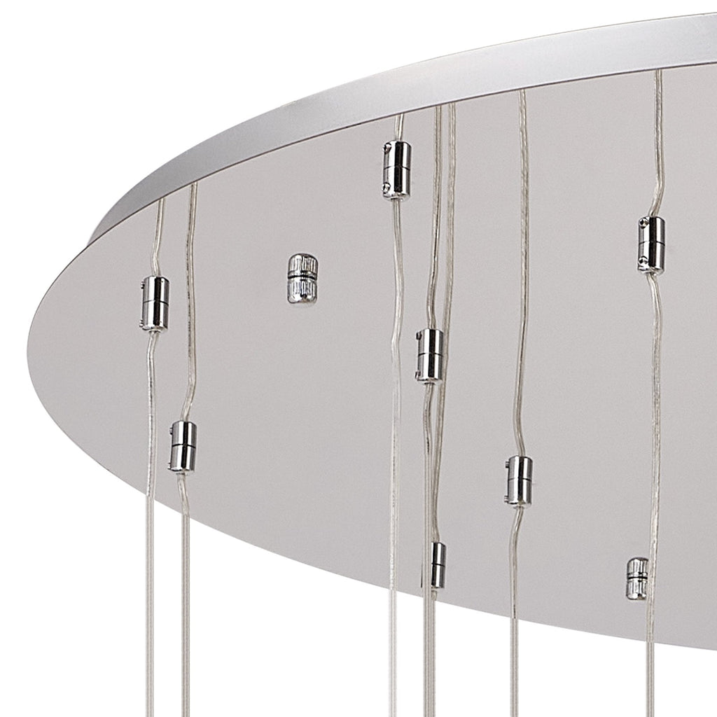 NL85349 Iona 24 Light Round Pendant Polished Chrome