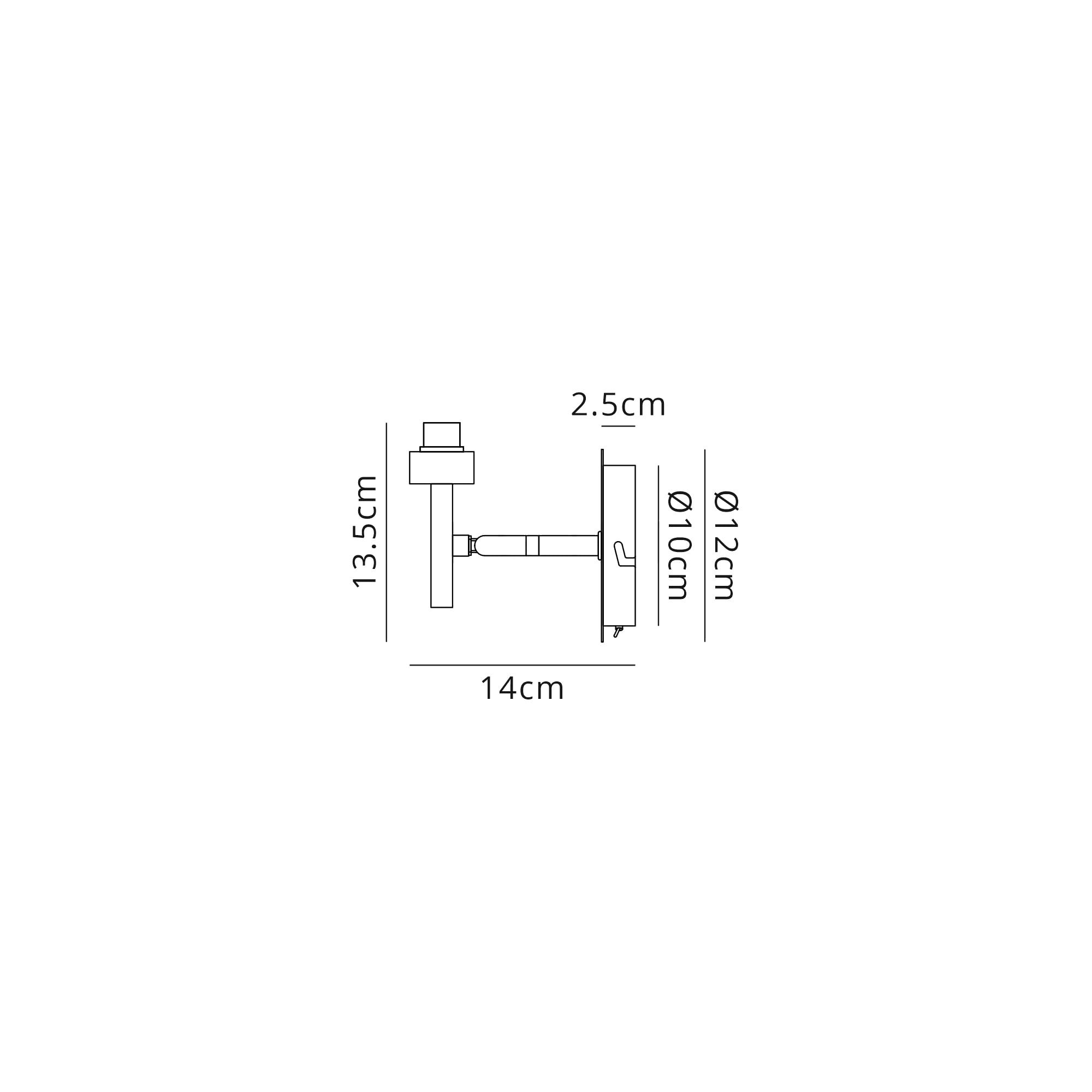 NL87509 Iona 1 Light Wall Light Polished Chrome