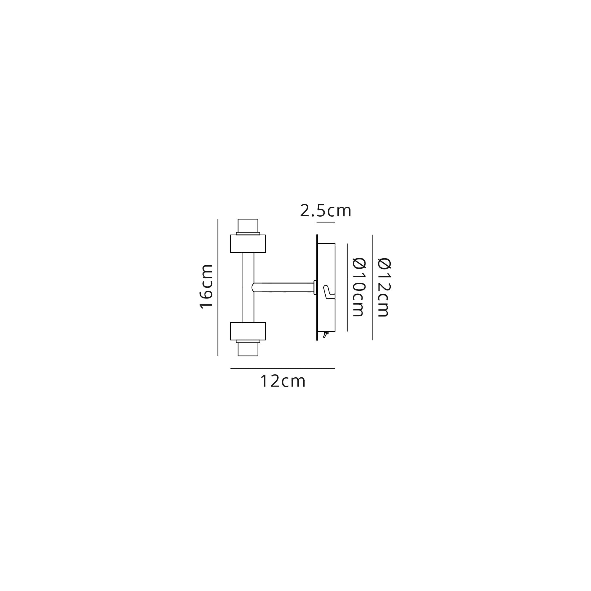 NL87519 Iona 2 Light Wall Light Polished Chrome