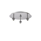 NL87529 Iona 3 Light Flush Ceiling Light Polished Chrome