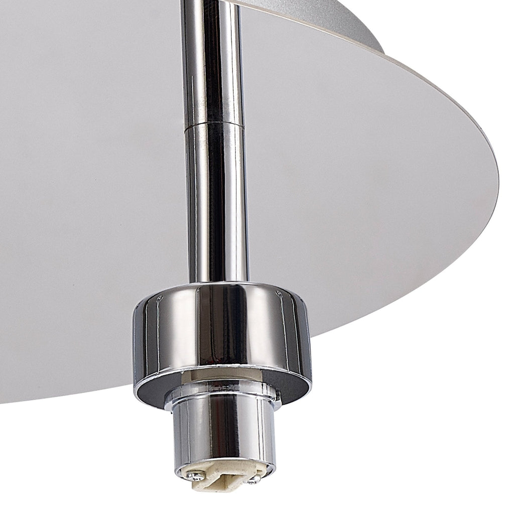 NL87529 Iona 3 Light Flush Ceiling Light Polished Chrome