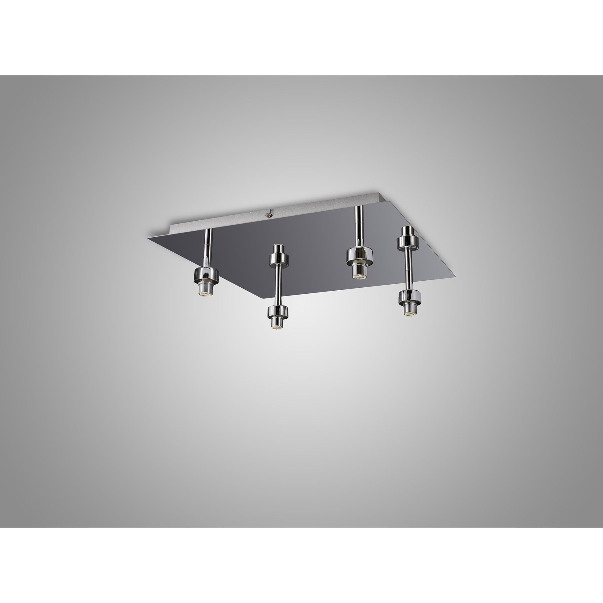 NL87539 Iona 4 Light Flush Ceiling Light Polished Chrome