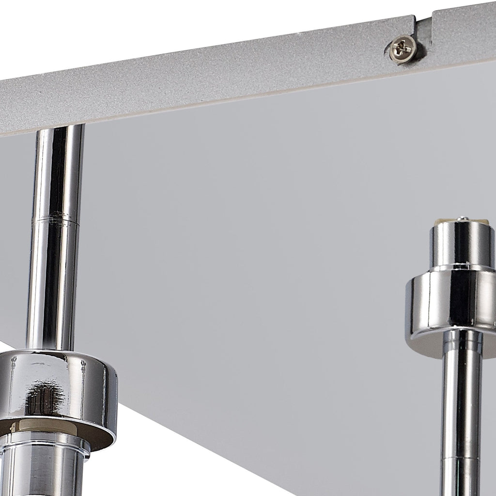 NL87539 Iona 4 Light Flush Ceiling Light Polished Chrome