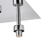 NL87539 Iona 4 Light Flush Ceiling Light Polished Chrome