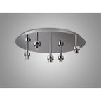 NL87549 Iona 5 Light Flush Ceiling Light Polished Chrome