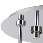 NL87549 Iona 5 Light Flush Ceiling Light Polished Chrome