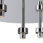 NL87549 Iona 5 Light Flush Ceiling Light Polished Chrome