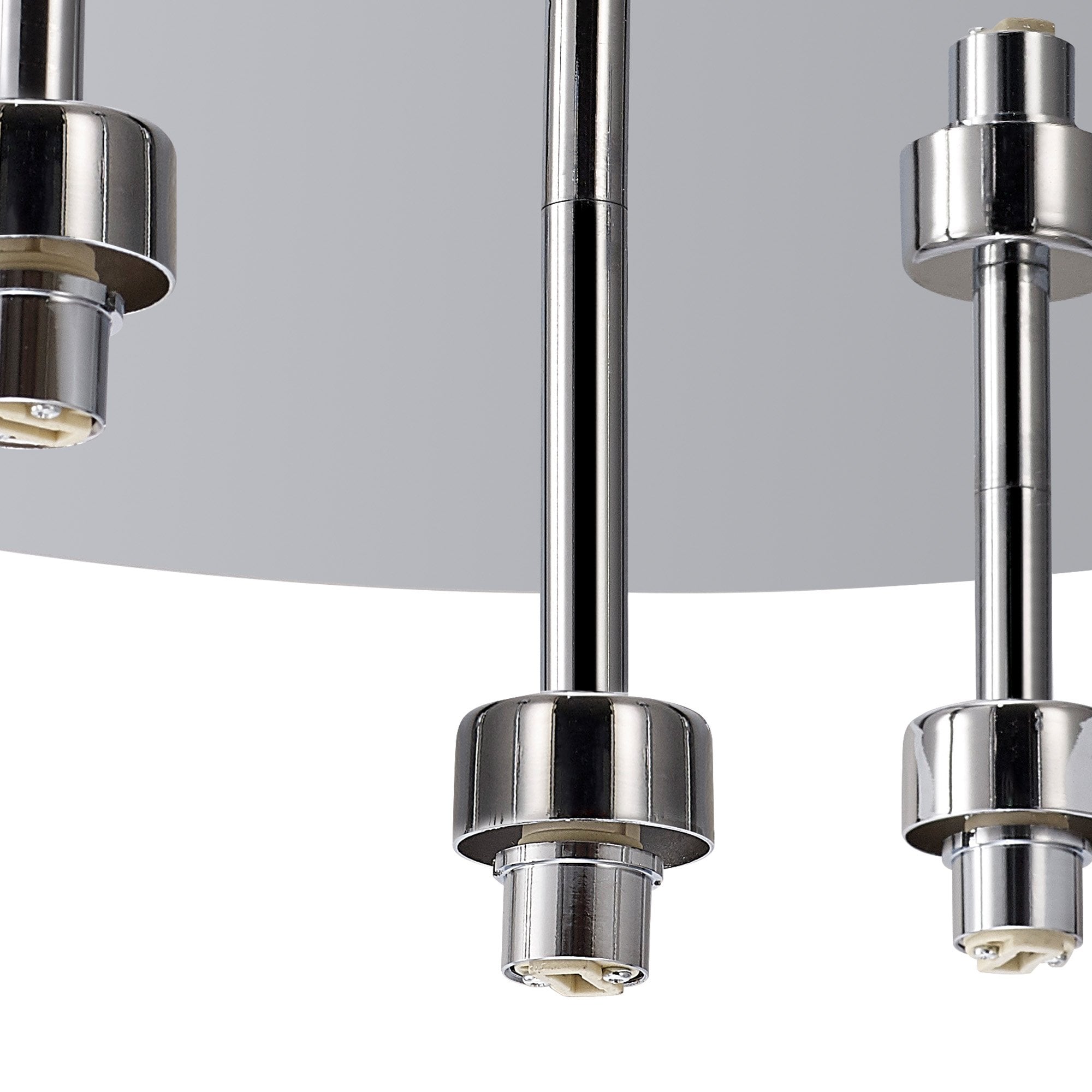 NL87549 Iona 5 Light Flush Ceiling Light Polished Chrome