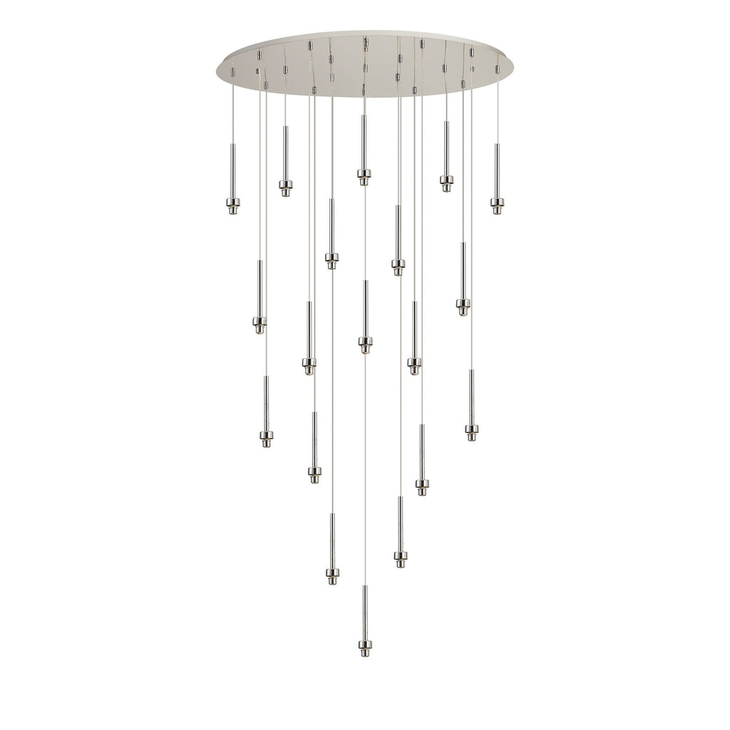 NL90499 Iona 19 Light Oval Pendant Polished Chrome