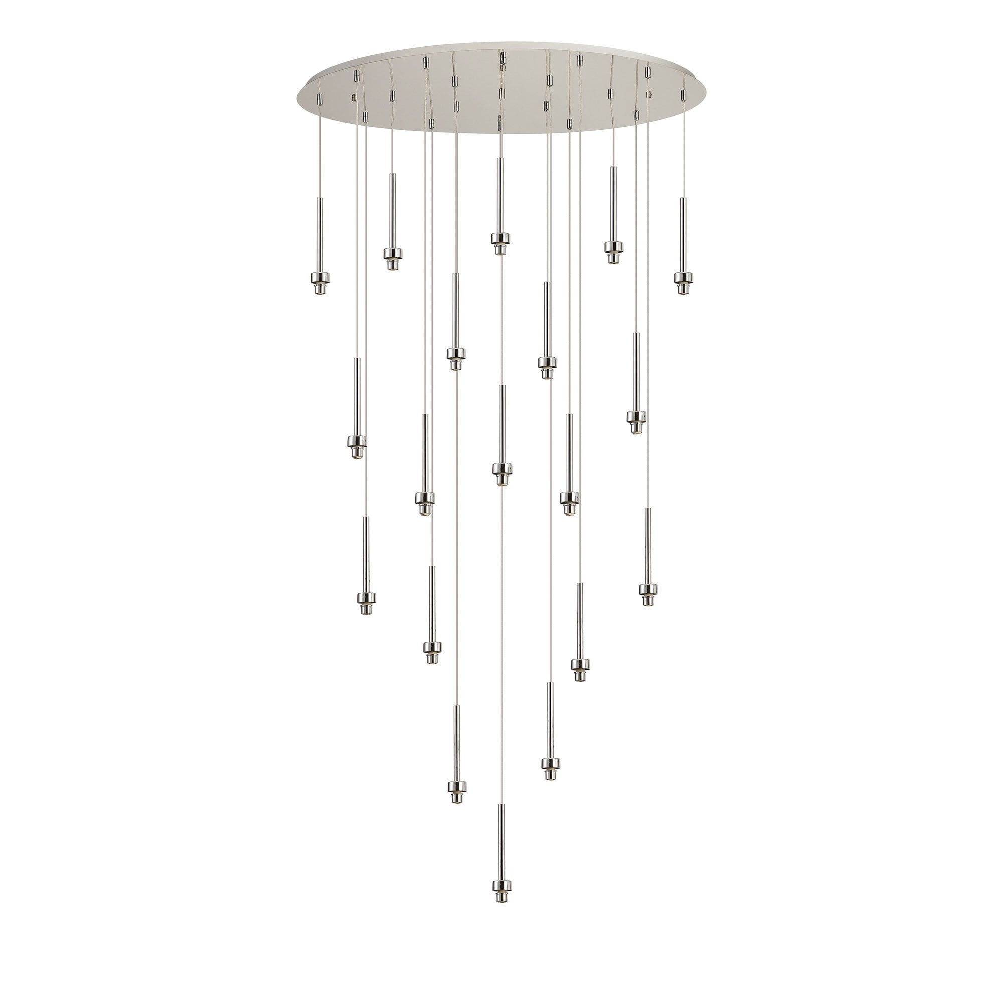 NL90499 Iona 19 Light Oval Pendant Polished Chrome
