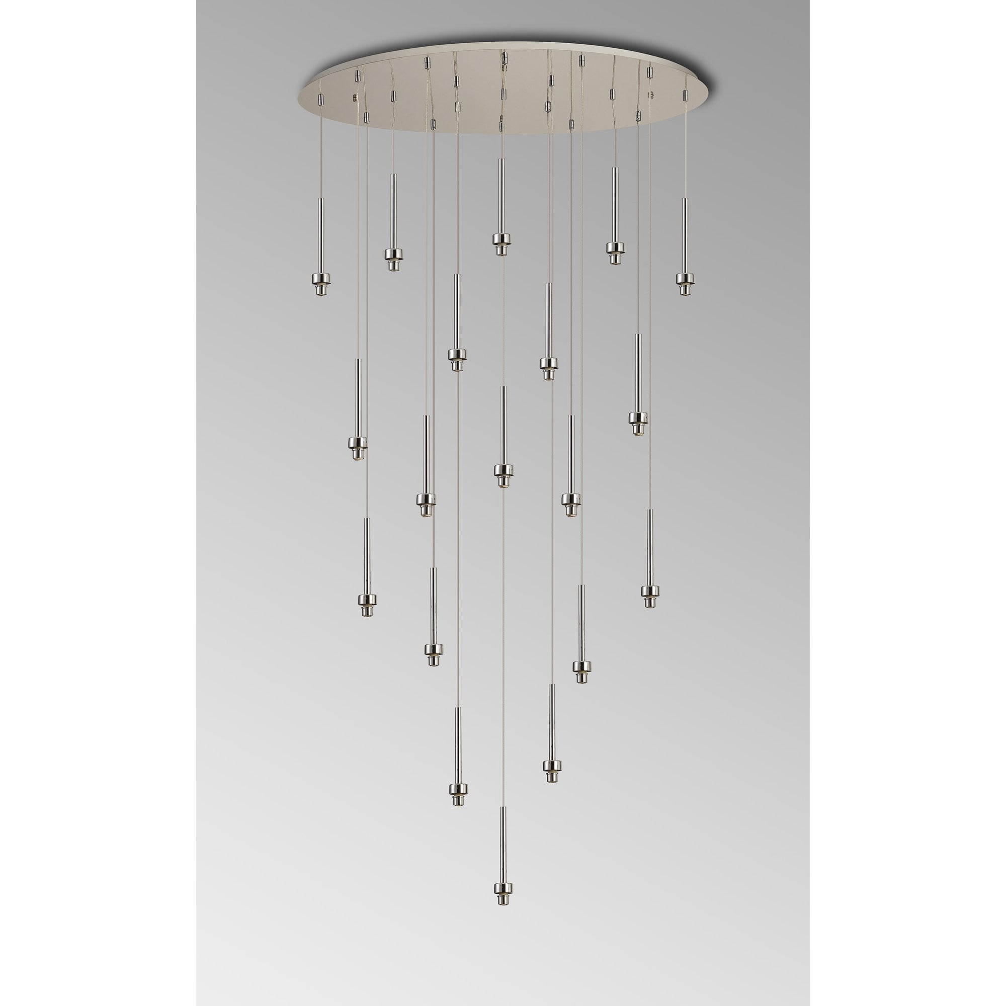 NL90499 Iona 19 Light Oval Pendant Polished Chrome