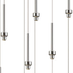 NL90499 Iona 19 Light Oval Pendant Polished Chrome