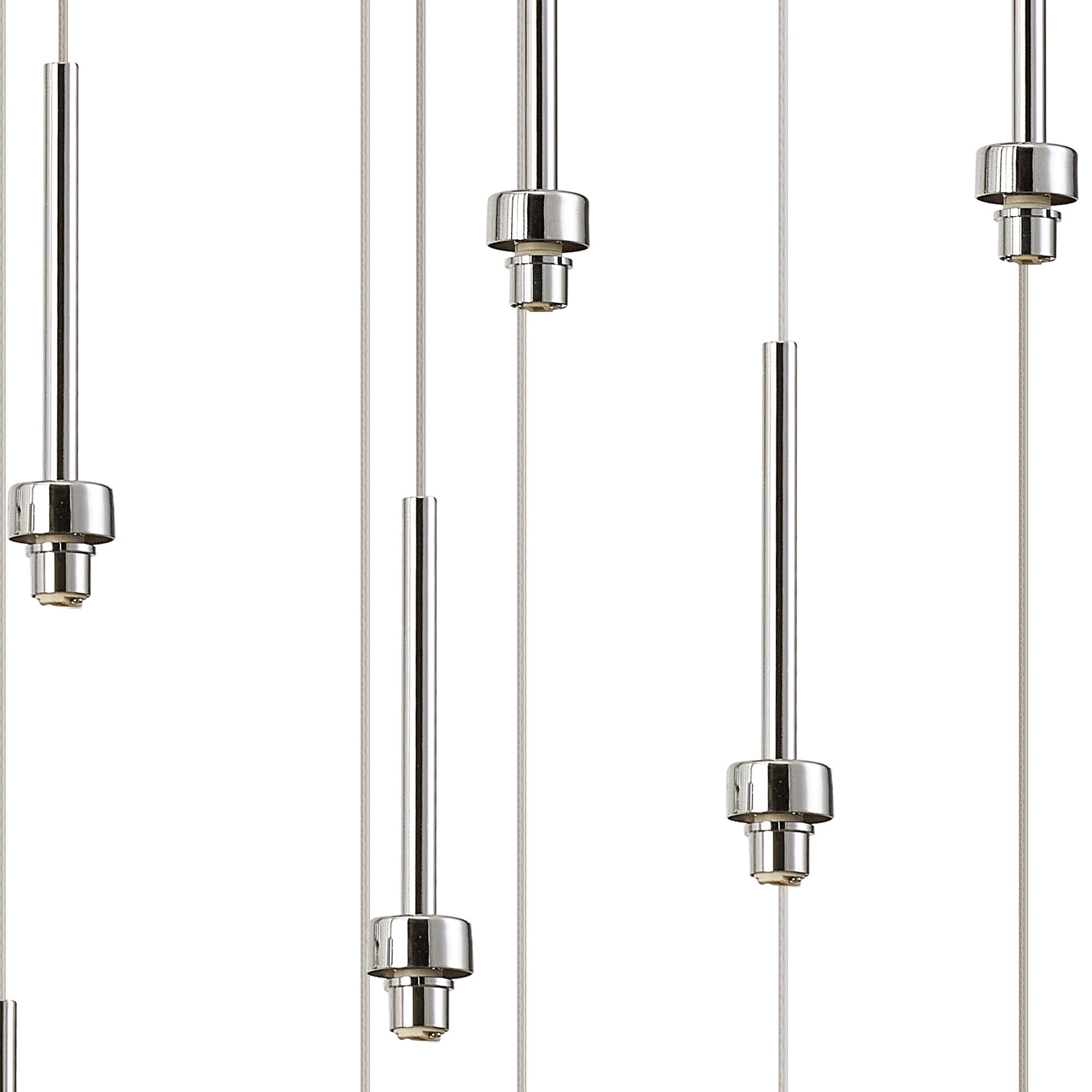 NL90499 Iona 19 Light Oval Pendant Polished Chrome