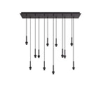 NL92649 Iona 12 Light Linear Pendant Satin Black
