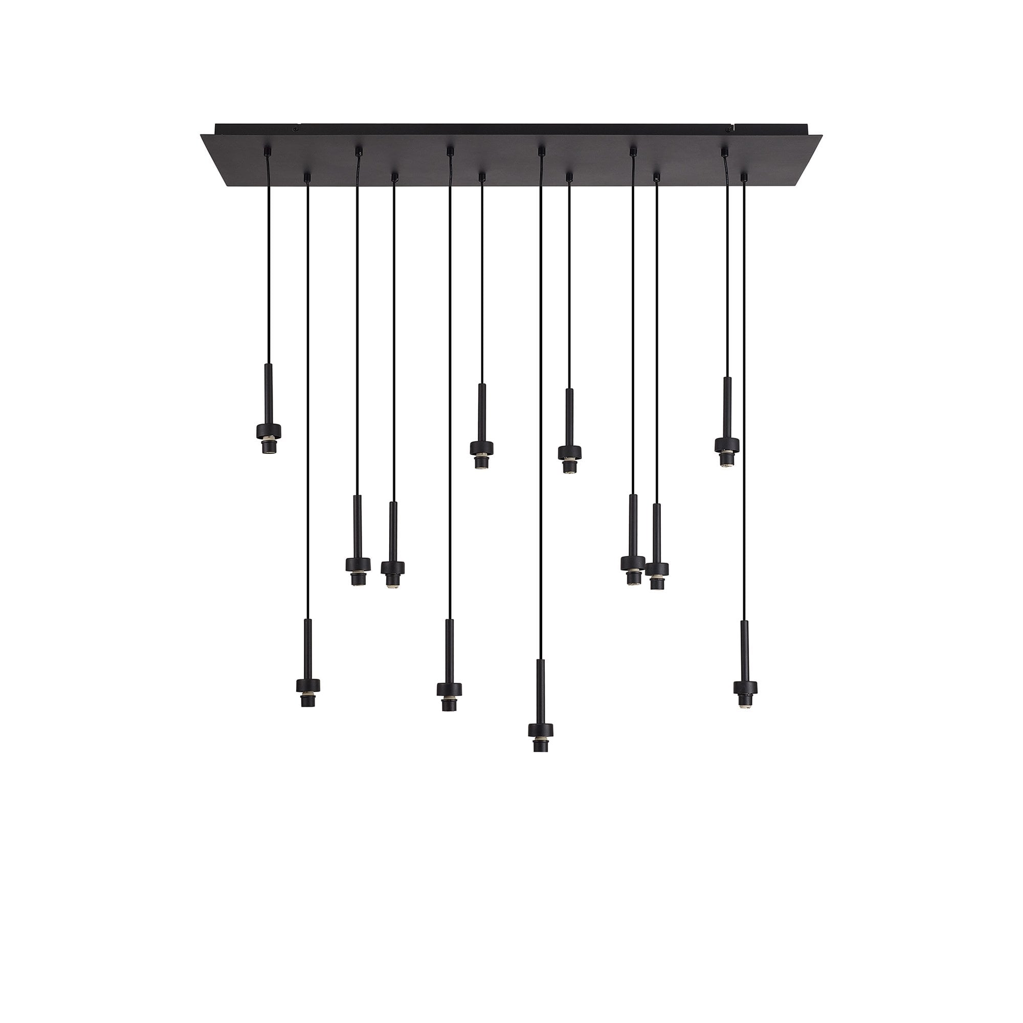 NL92649 Iona 12 Light Linear Pendant Satin Black