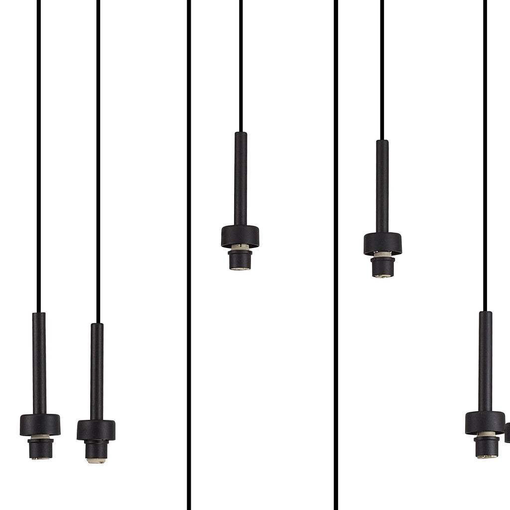 NL92649 Iona 12 Light Linear Pendant Satin Black